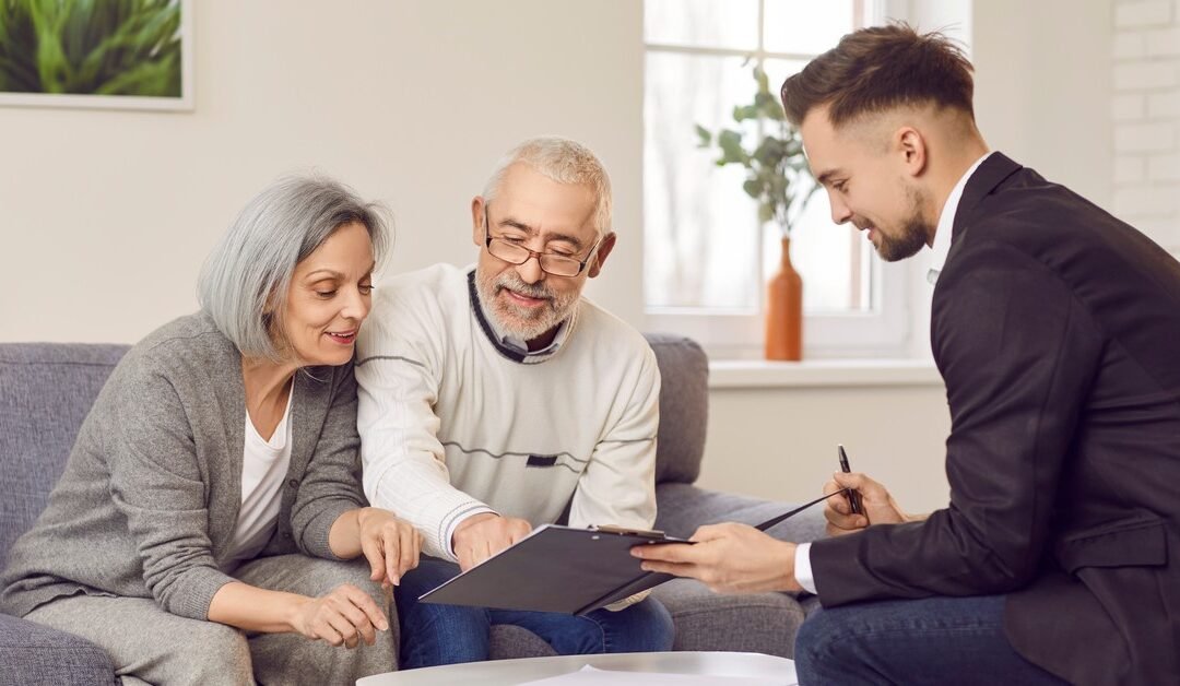 Team members discussing insurance plans
